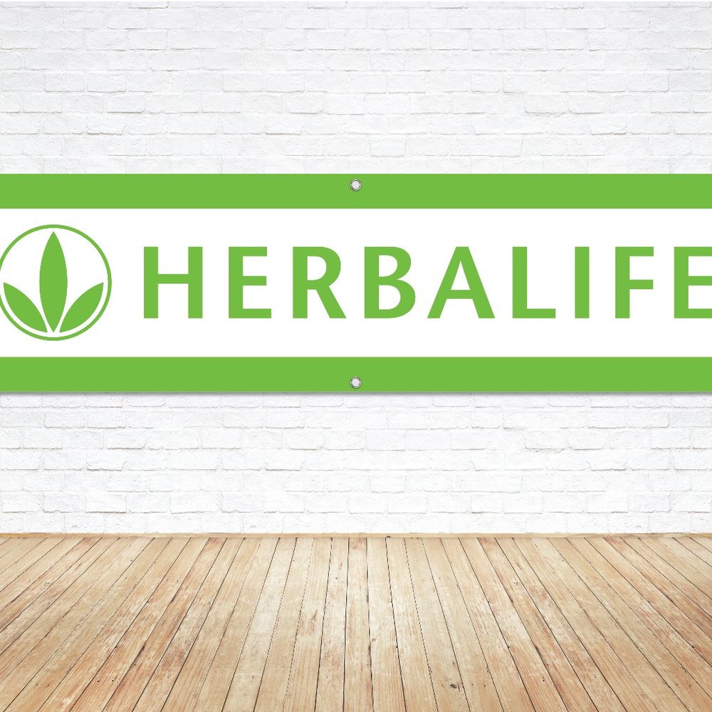 HERBALIFE 6ft Vinyl Banner Sign Healthy Living Sales Trade Show Branding Display